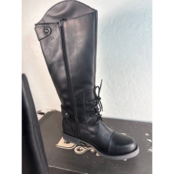 Dingo Derby High Riding Boots DI545- Black Leather Women's Size 9M- NIB - Picture 2 of 8
